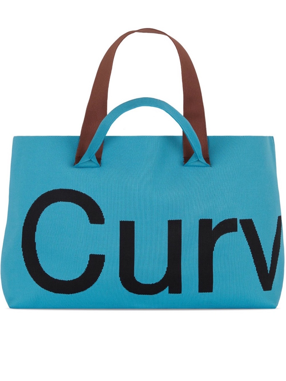 CURVES by Sean Brown Knit Tote Cerulean Blue Knit Limited Release
